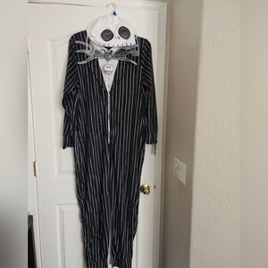 NWT JACK SKELLINGTON ZIP UP ONESIE